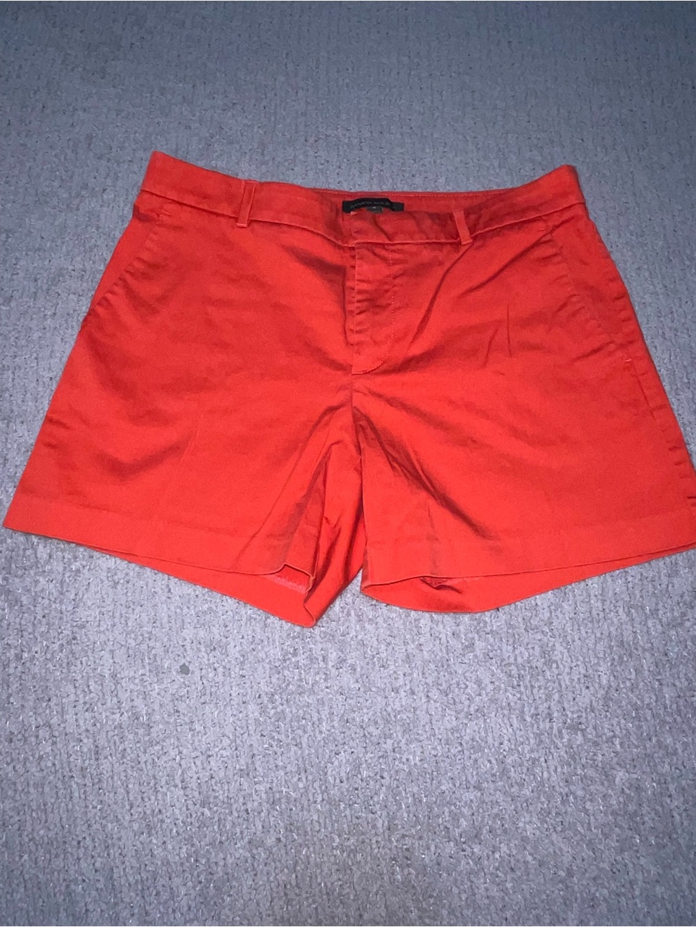 Banana Republic Red Tailored High-Rise Shorts